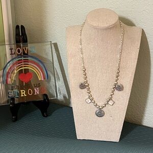 Lucky Brand Silver Charm Necklace 
# Lucky 7